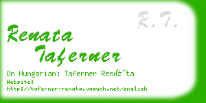 renata taferner business card